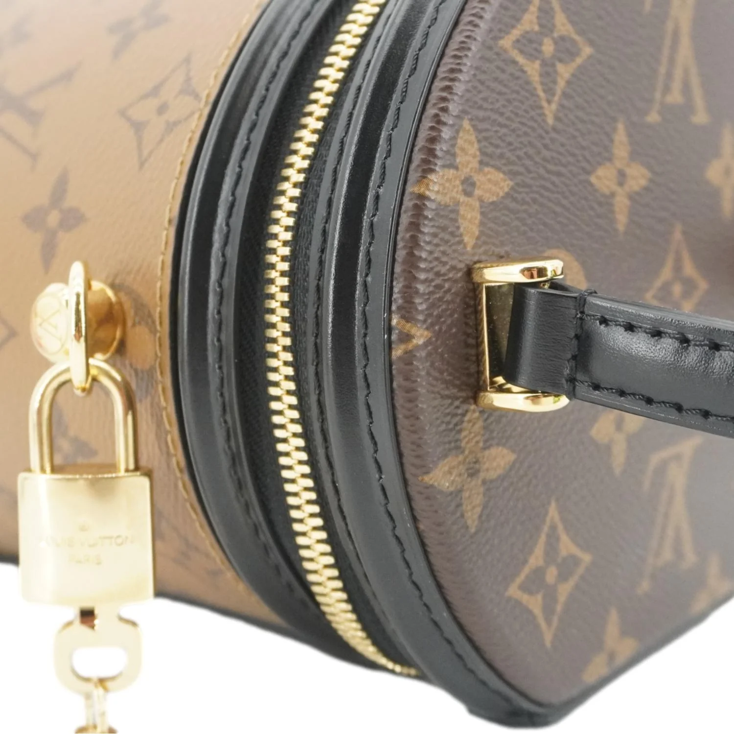 LOUIS VUITTON Cannes Reverse Monogram Canvas Shoulder Bag Brown - Image 11
