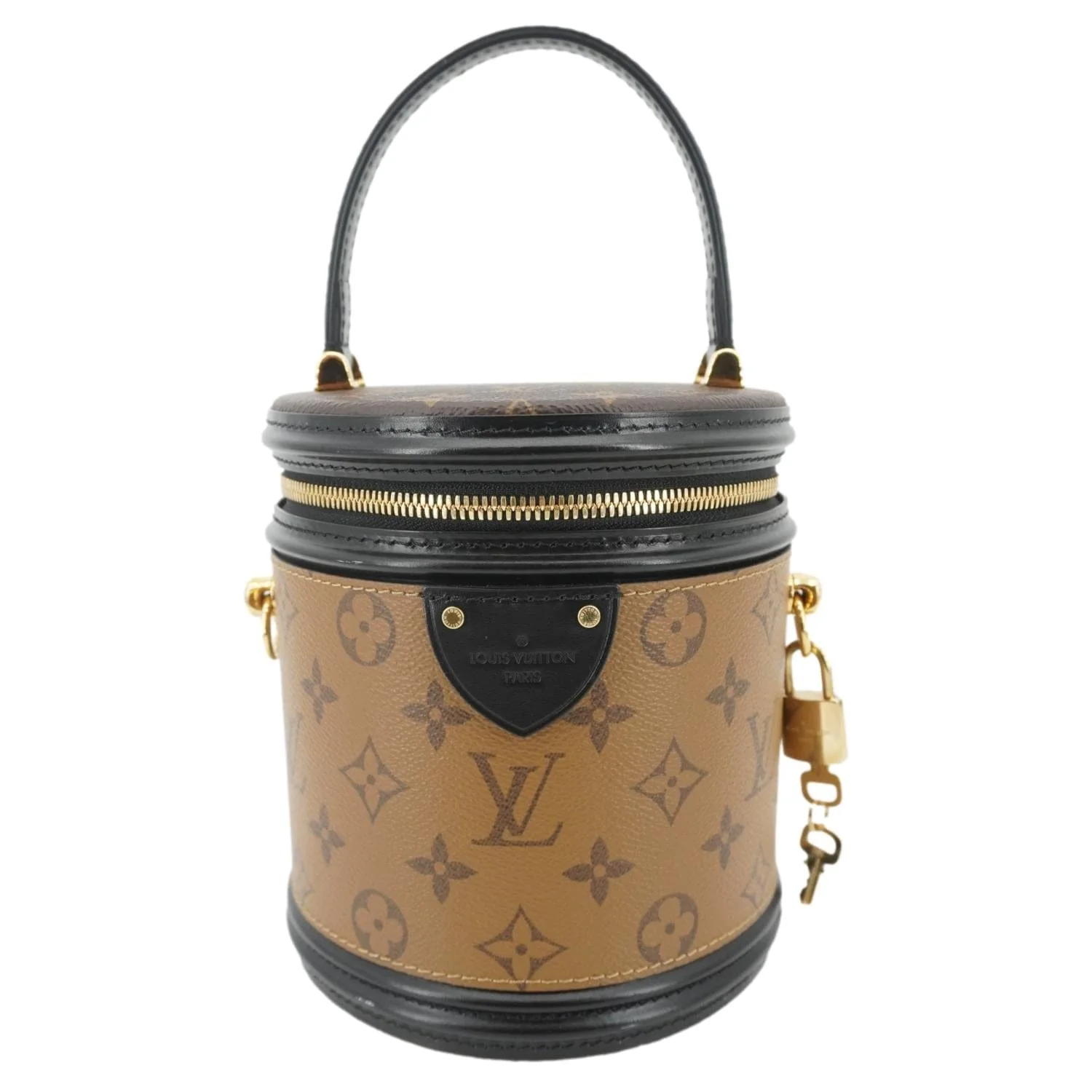 LOUIS VUITTON Cannes Reverse Monogram Canvas Shoulder Bag Brown - Image 3