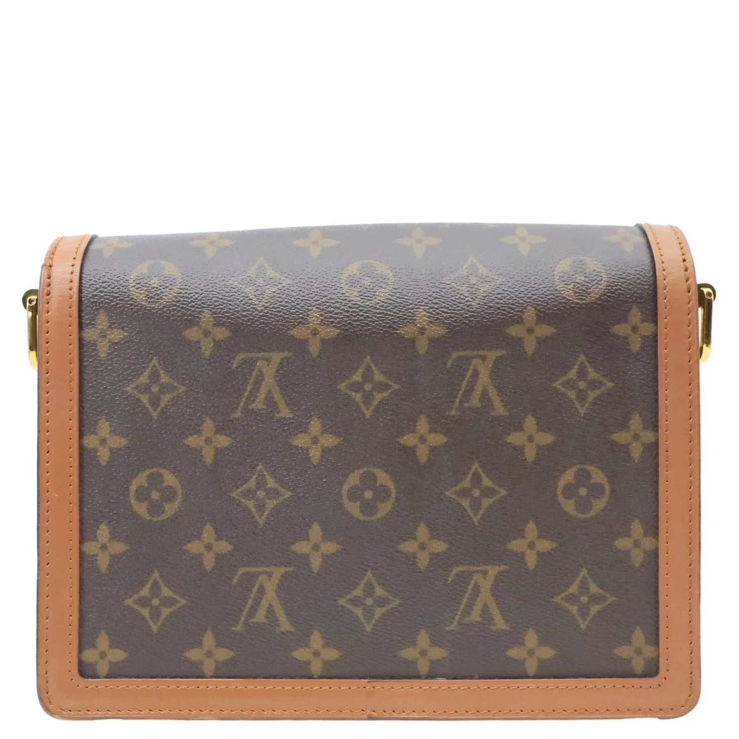 LOUIS VUITTON Dauphine MM Monogram Reverse Canvas Shoulder Bag Brown - Image 3