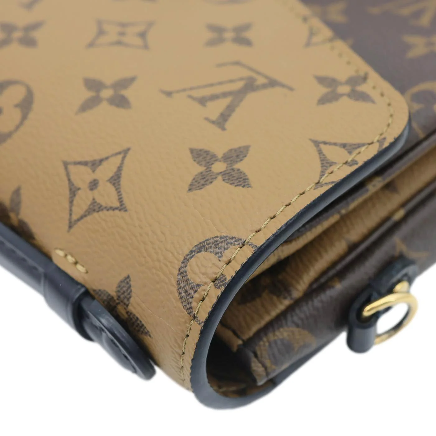 LOUIS VUITTON Metis Pochette Reverse Monogram Canvas Crossbody Bag Brown - Image 7