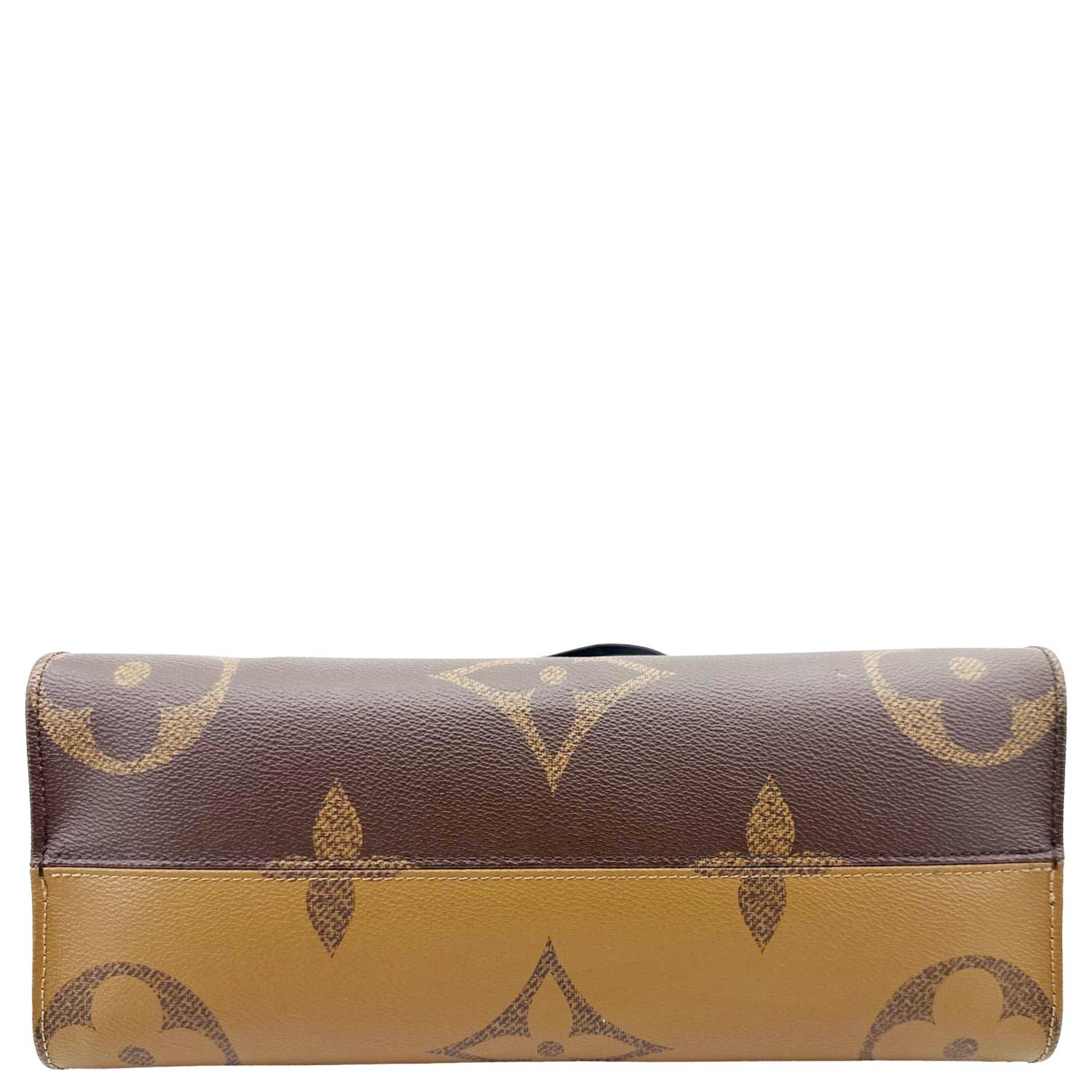 LOUIS VUITTON Onthego MM Giant Monogram Reverse Canvas Tote Bag Brown - Image 10