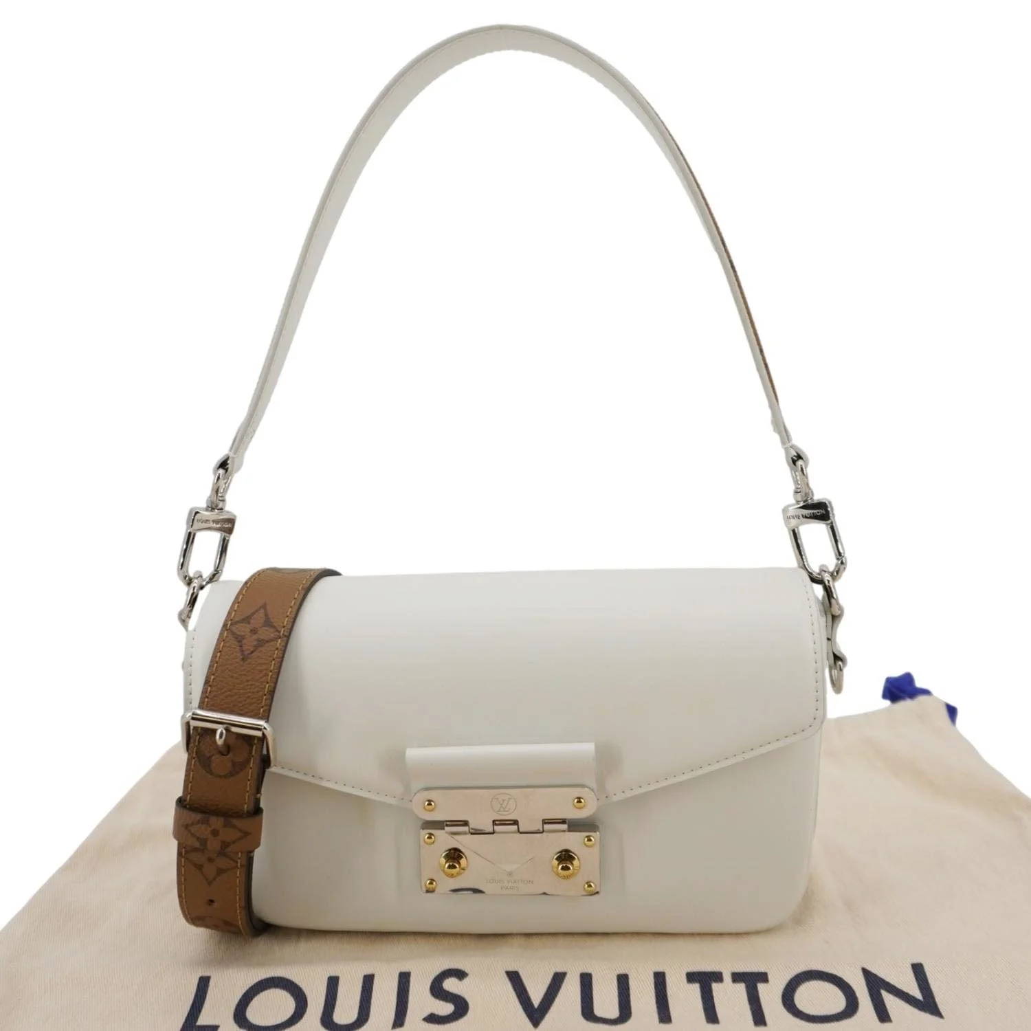 LOUIS VUITTON Swing Reverse Monogram Shoulder Bag White - Image 3