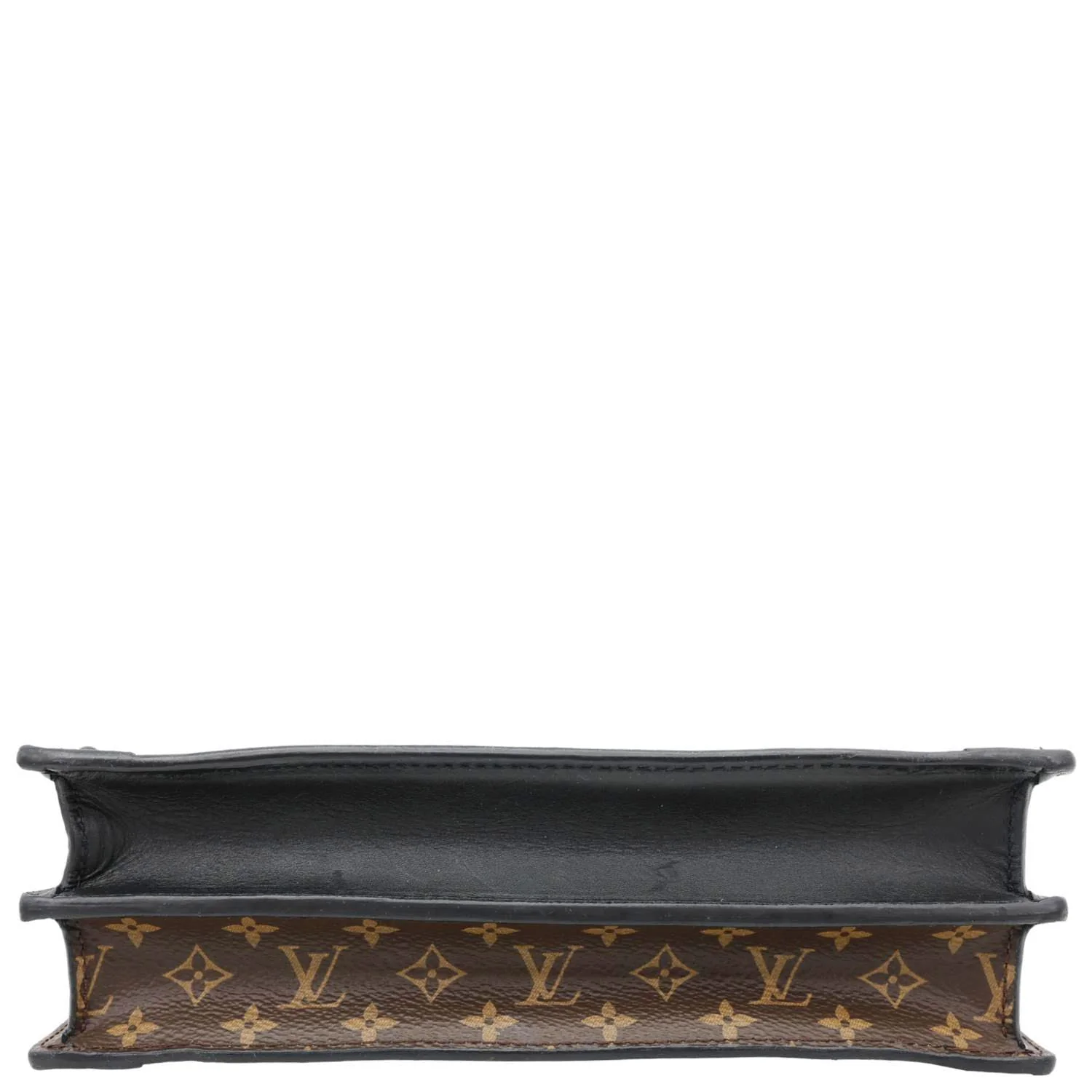 LOUIS VUITTON Trunk Clutch Reverse Monogram Crossbody Bag Brown - Image 10