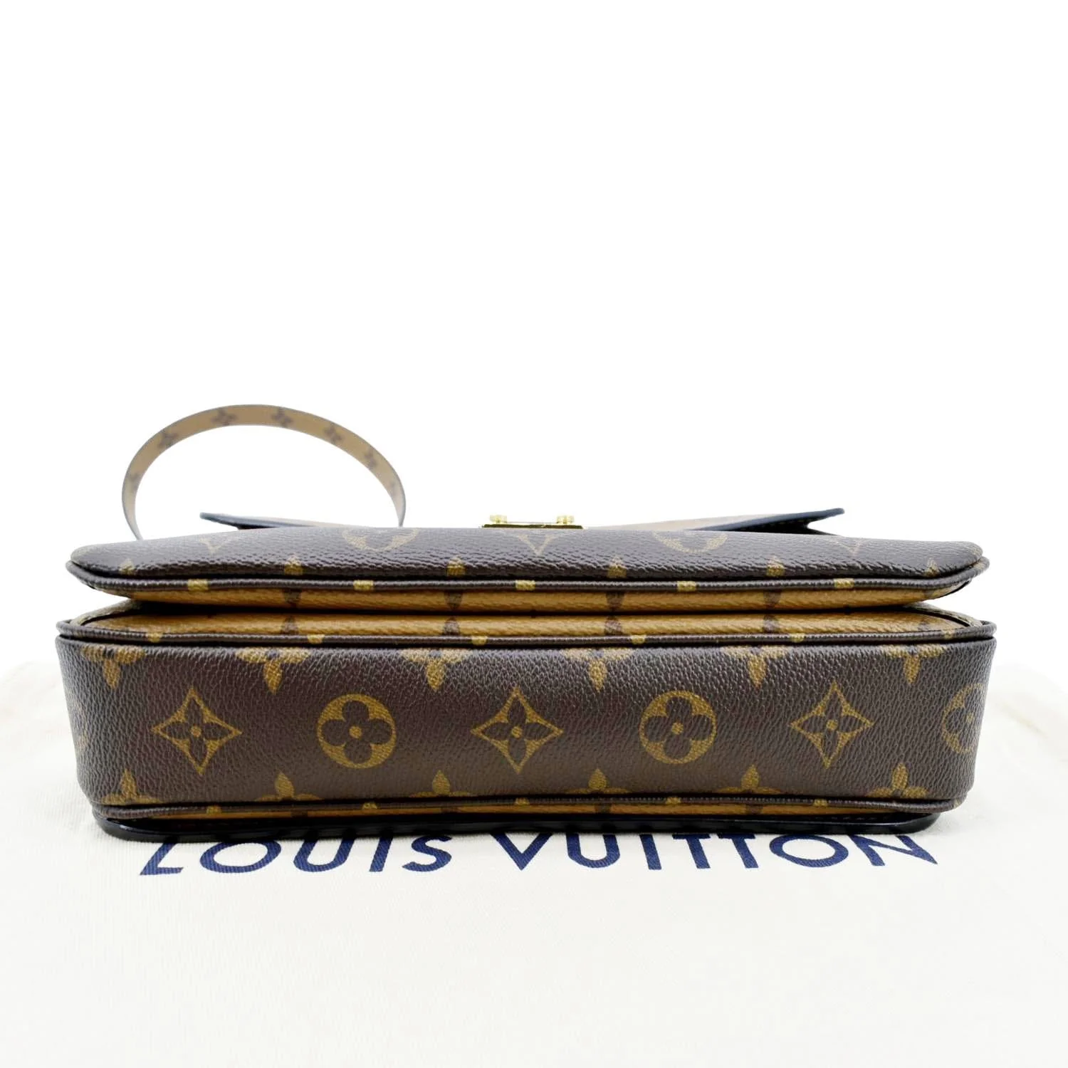 LOUIS VUITTON Metis Pochette Reverse Monogram Canvas Crossbody Bag Brown - Image 9
