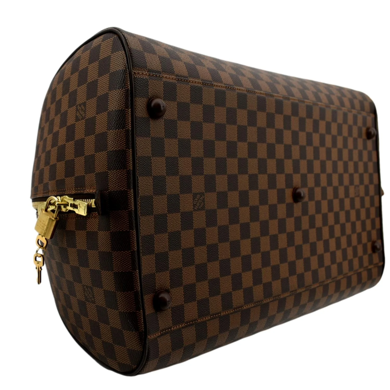 LOUIS VUITTON Ribera GM Damier Ebene Satchel Bag Brown - Image 8