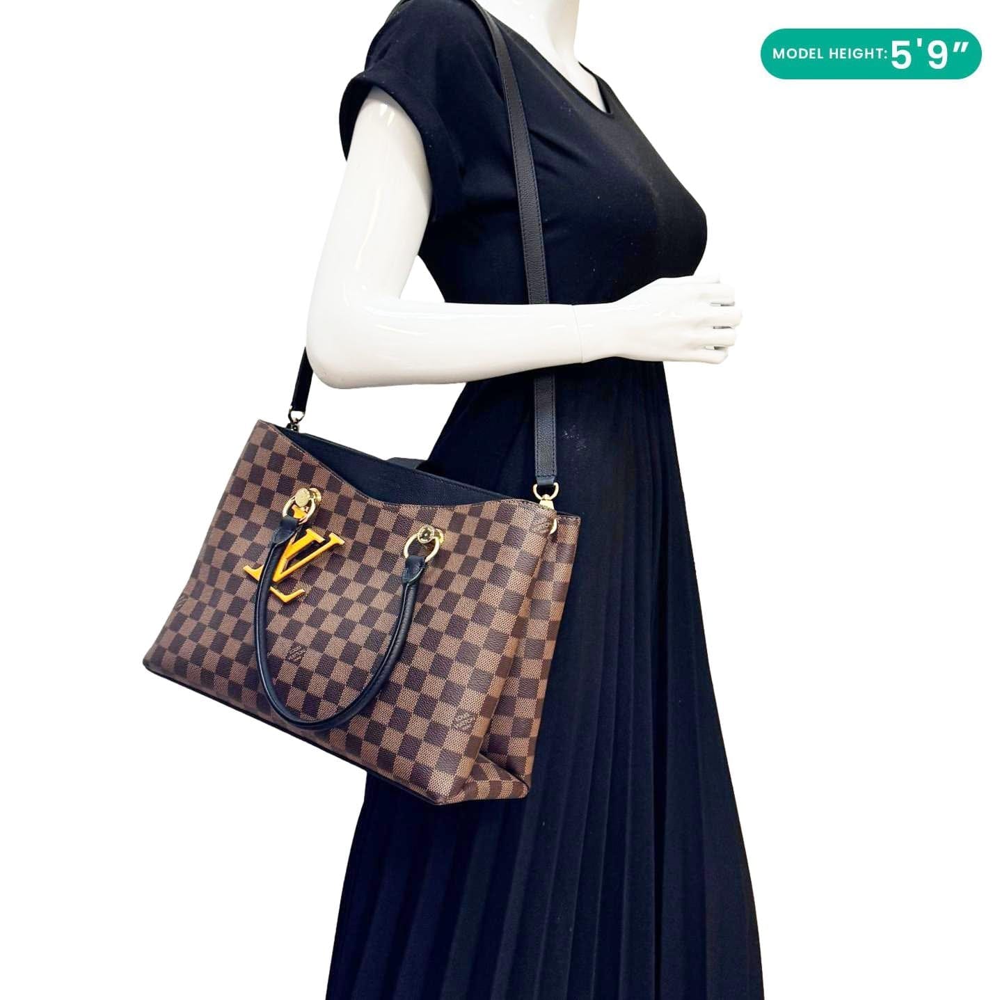 LOUIS VUITTON LV Riverside Damier Ebene Tote Bag Brown - Image 2