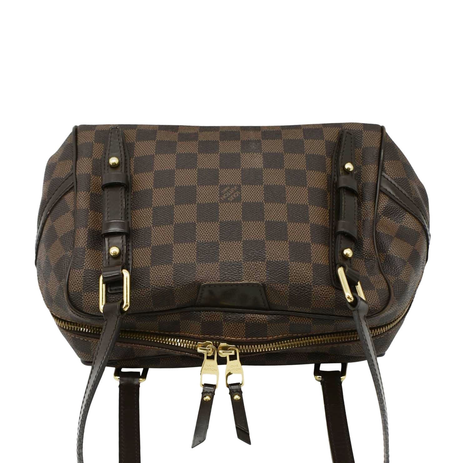 LOUIS VUITTON Rivington PM Damier Ebene Shoulder Bag Brown - Image 4