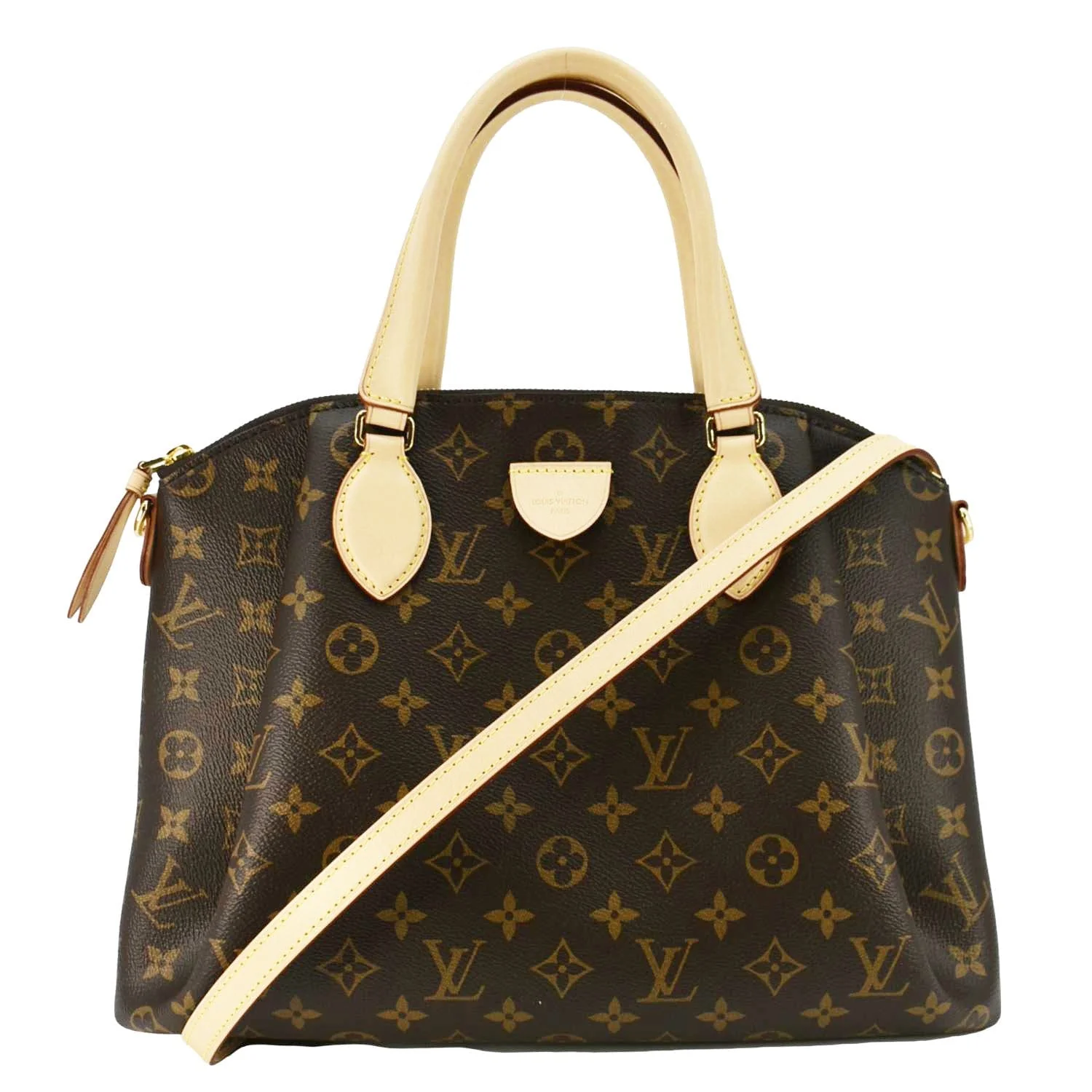 LOUIS VUITTON Rivoli MM Monogram Canvas Shoulder Bag Brown - Image 4