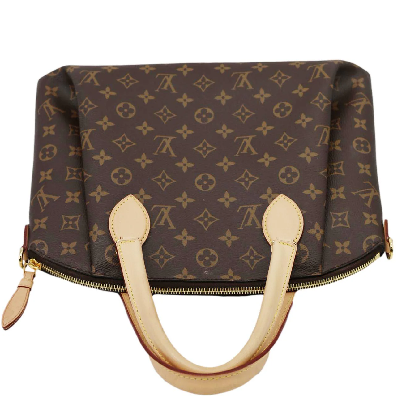 LOUIS VUITTON Rivoli MM Monogram Canvas Shoulder Bag Brown - Image 5