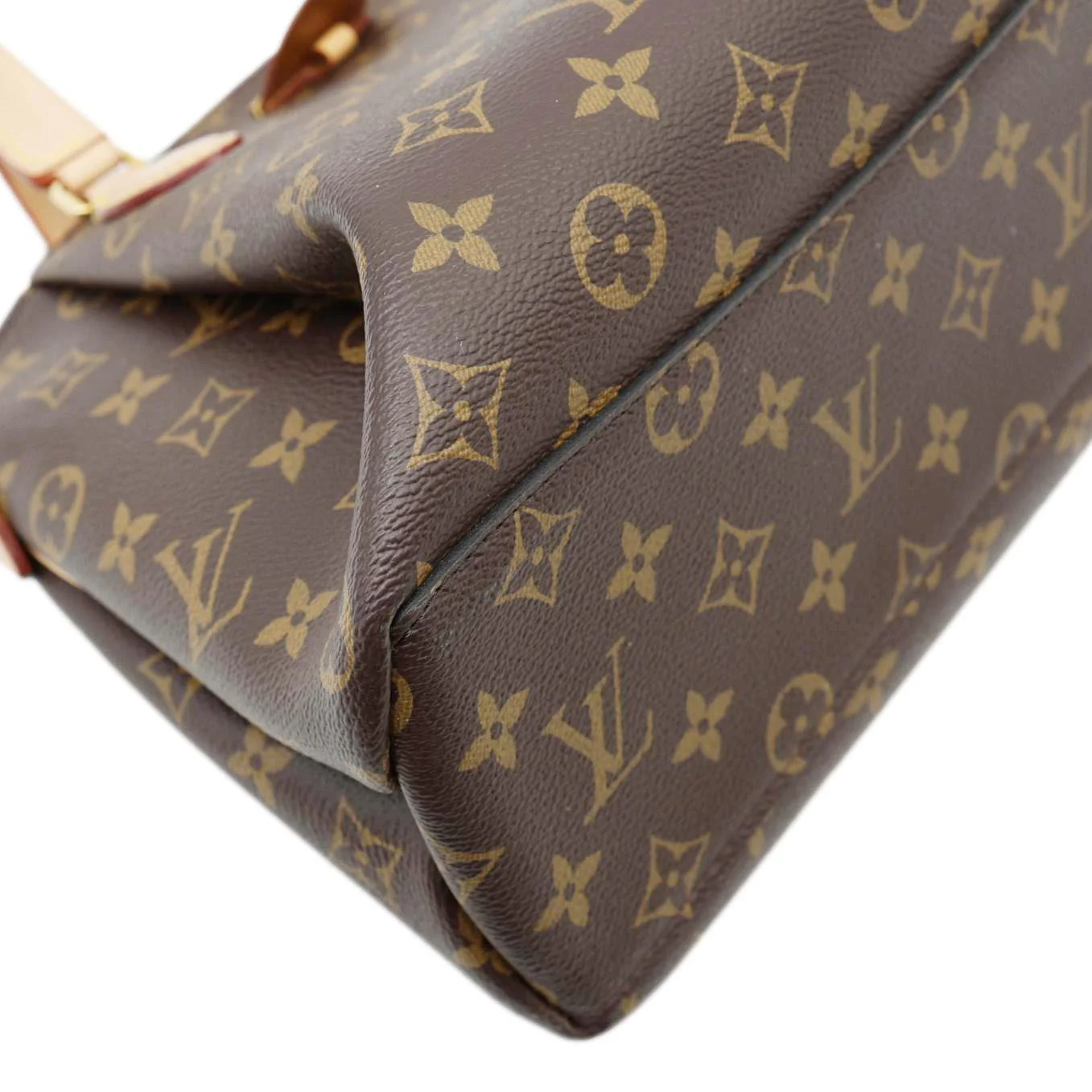 LOUIS VUITTON Rivoli PM Monogram Canvas Satchel Bag Brown - Image 8