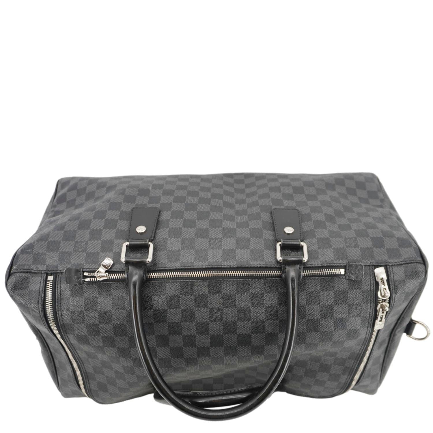 LOUIS VUITTON Roadster Damier Graphite Travel Bag Black - Image 10