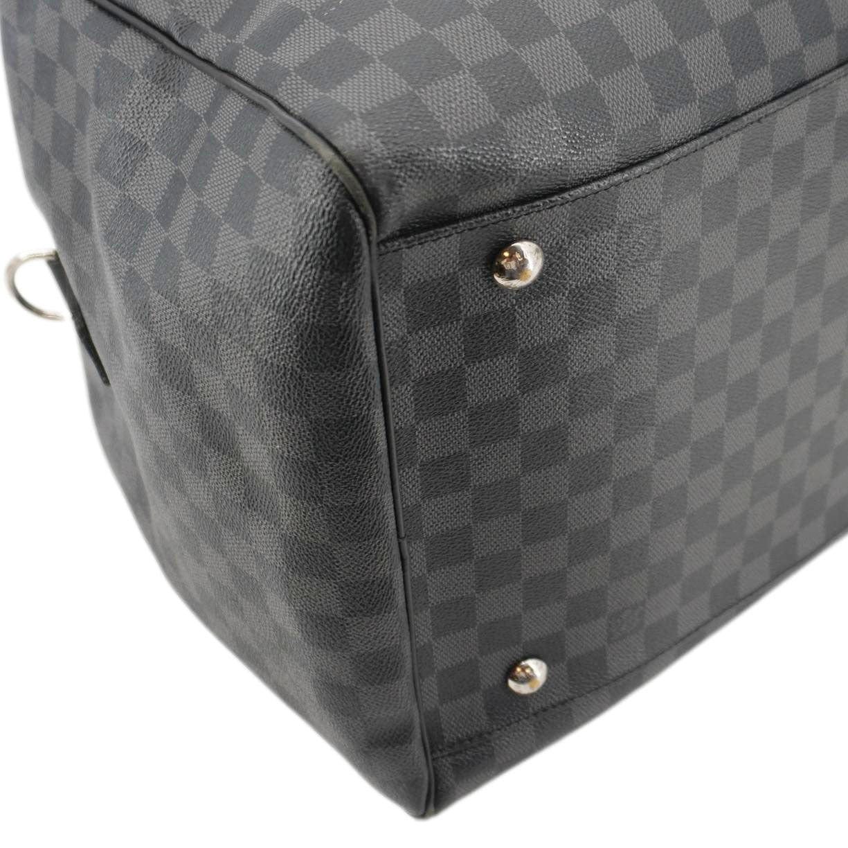 LOUIS VUITTON Roadster Damier Graphite Travel Bag Black - Image 8