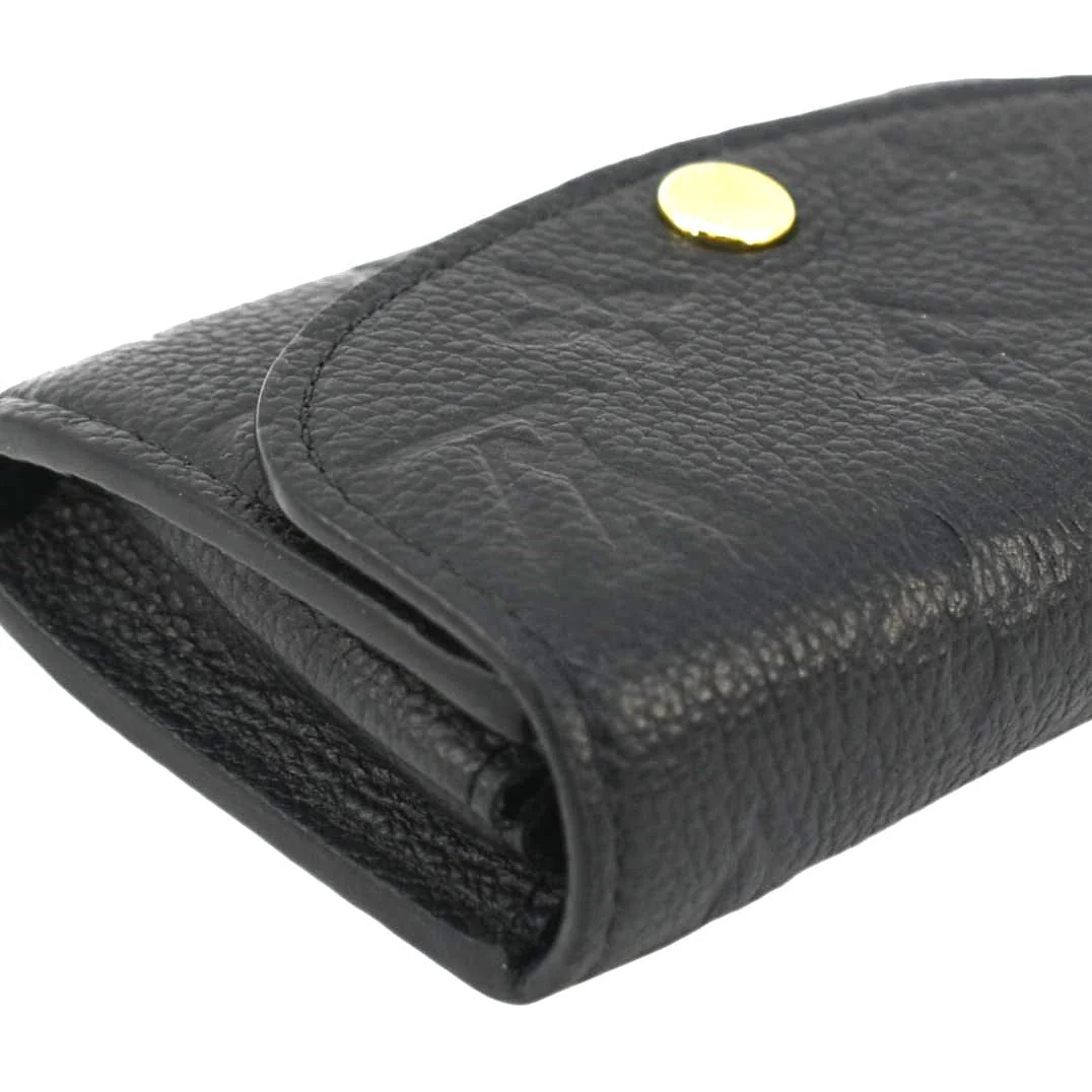 LOUIS VUITTON Rosalie Monogram Empriente Leather Coin Purse Black - Image 5
