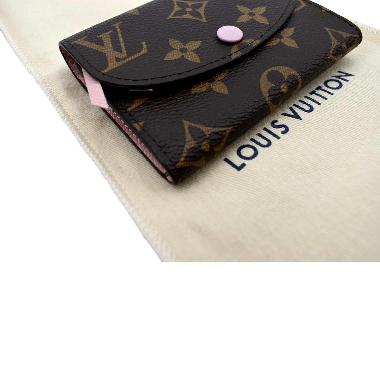 LOUIS VUITTON Rosalie Monogram Canvas Coin Wallet Rose Ballerine - Image 8