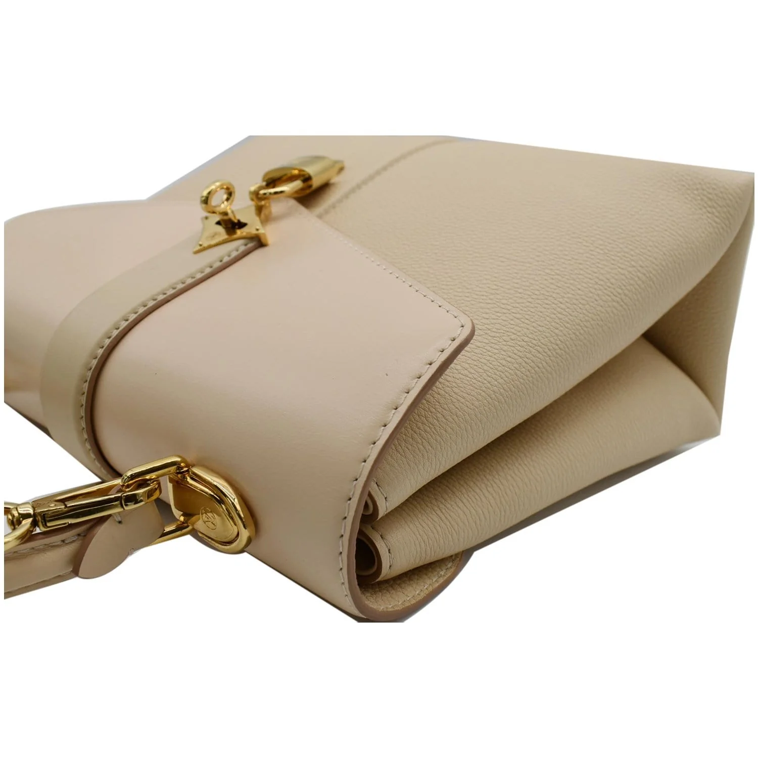 LOUIS VUITTON Rose Des Vents PM Grained Leather Top Handle Crossbody Bag Creme - Image 6