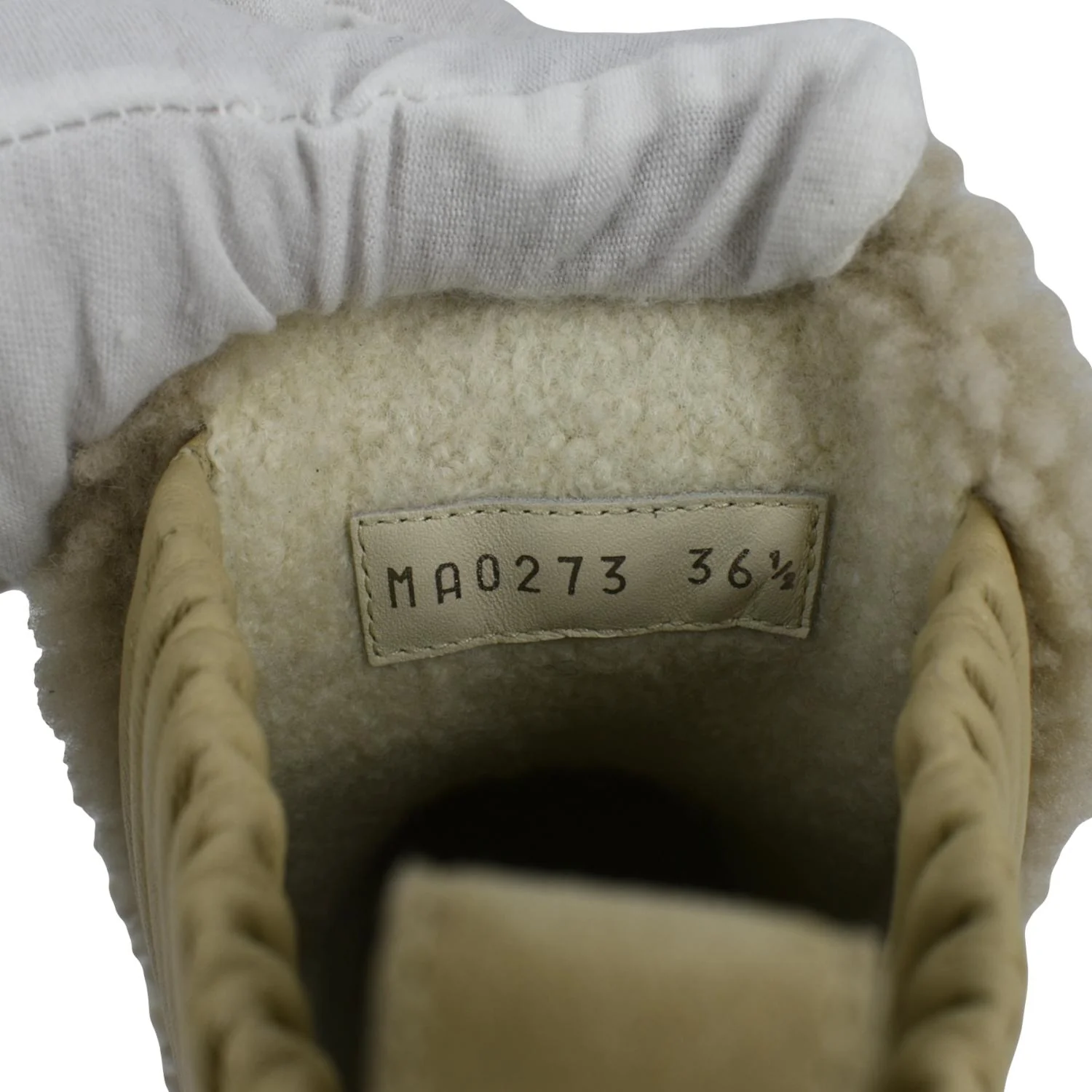 LOUIS VUITTON Ruby Flat Suede Ankle Boot Beige Size 36 1/2 - Image 7