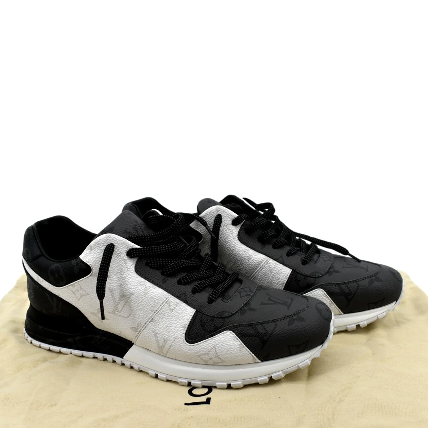 LOUIS VUITTON Runaway Monogram Sneakers Bicolor US 9 - Image 2