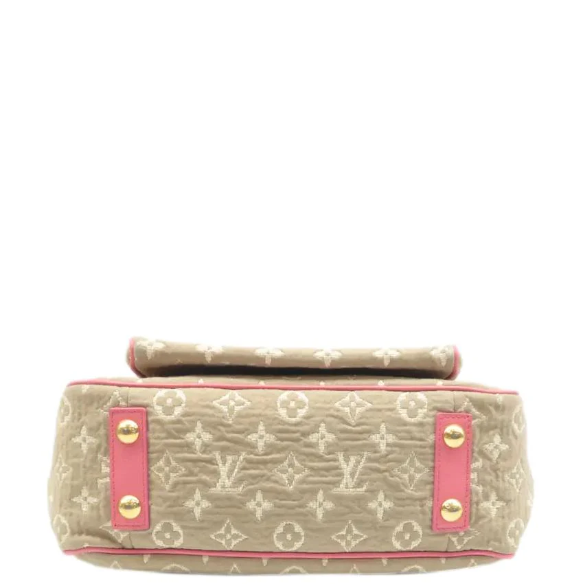 LOUIS VUITTON Sabbia Cabas MM Monogram Jacquard Tote Bag Pink - Image 7
