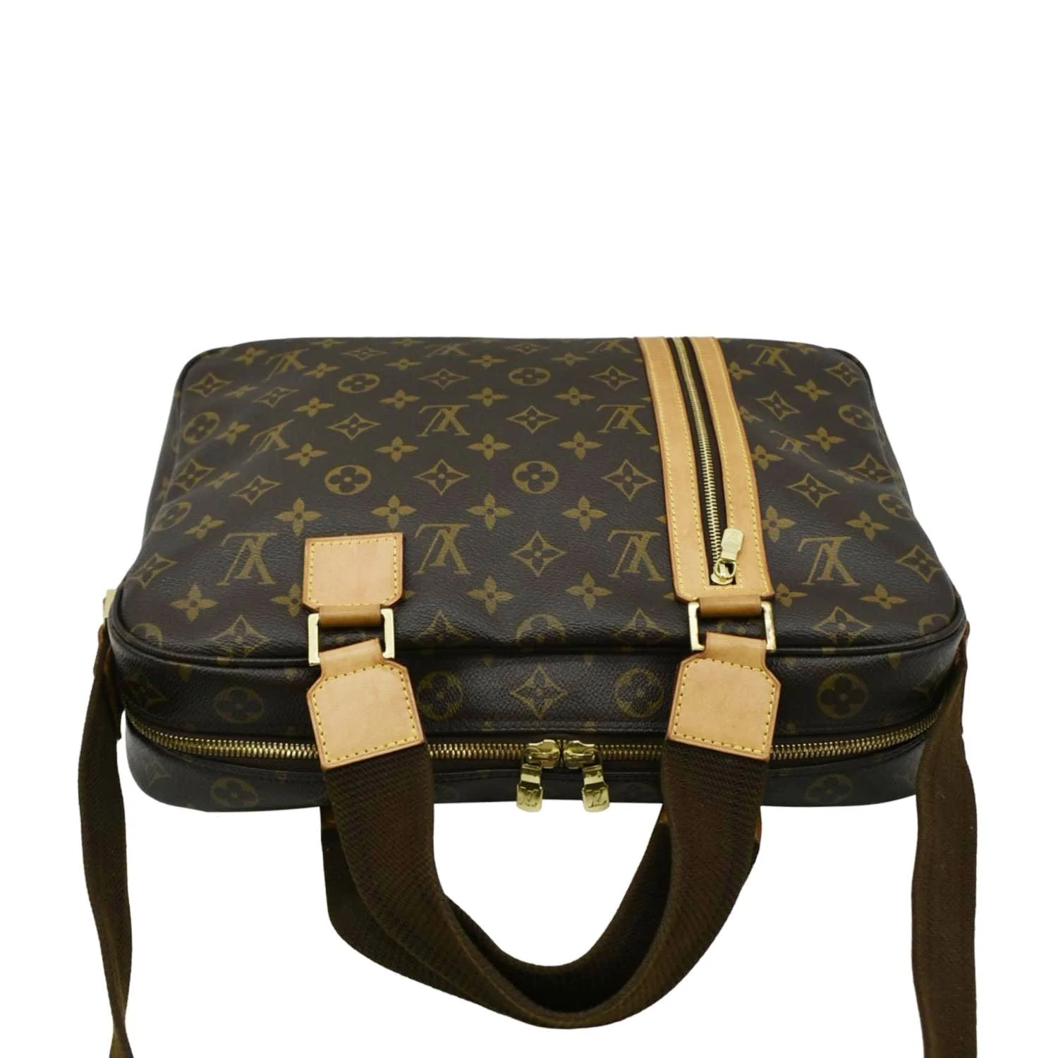 LOUIS VUITTON Sac Bosphore Monogram Canvas Messenger Bag Brown - Image 4