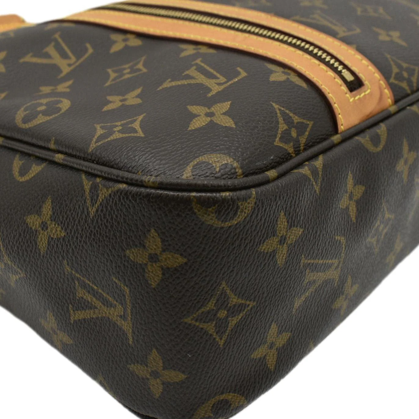 LOUIS VUITTON Sac Bosphore Monogram Canvas Messenger Bag Brown - Image 6