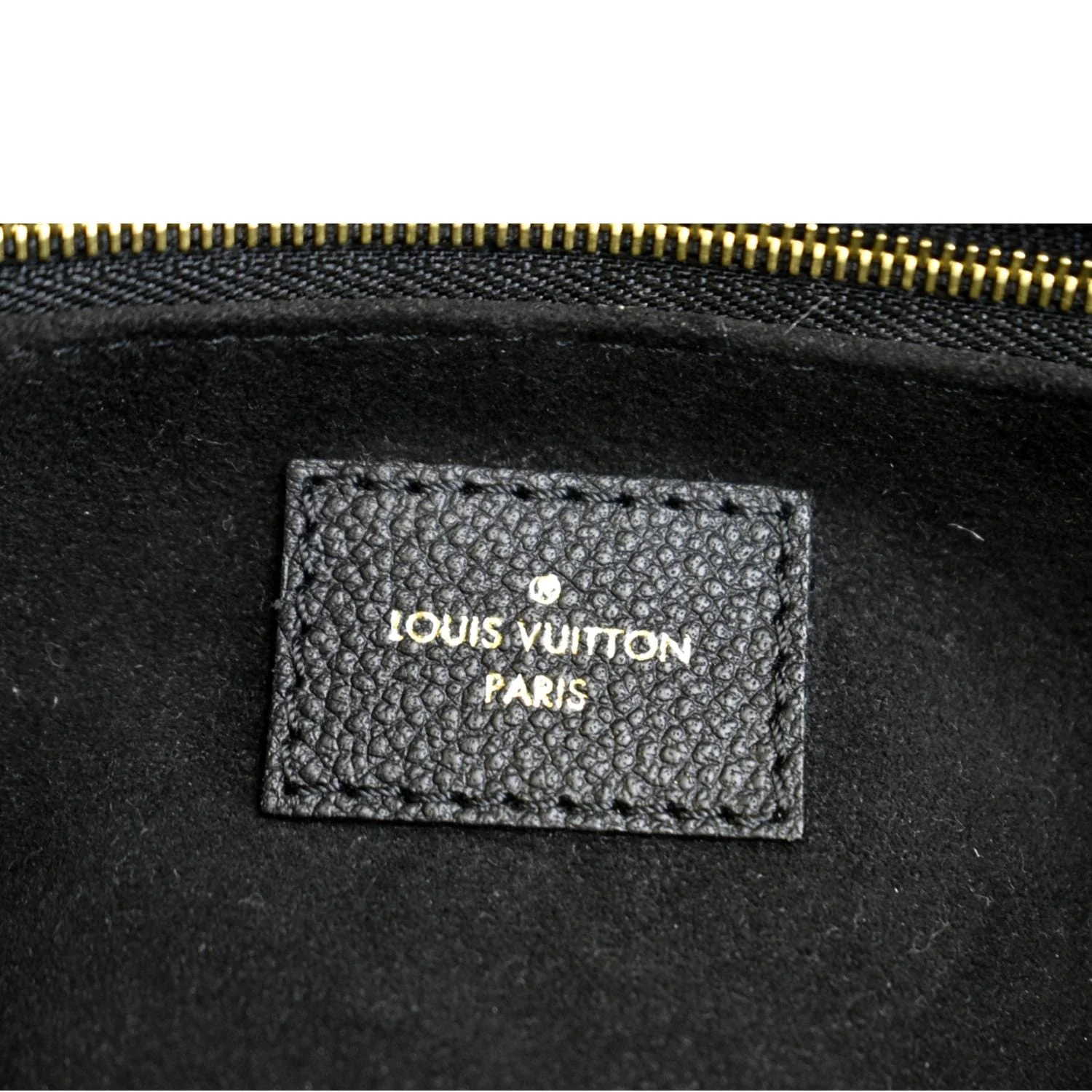 LOUIS VUITTON Saint Germain MM Monogram Empreinte Leather Shoulder Bag Black - Image 12
