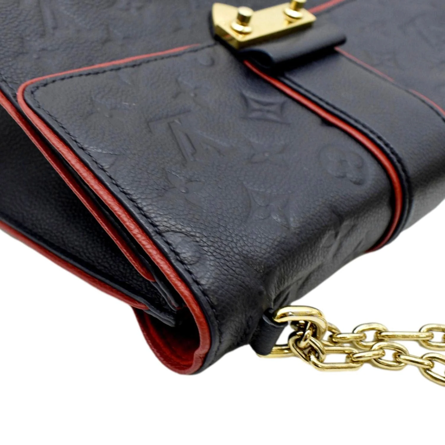 LOUIS VUITTON Saint Sulpice PM Empreinte Leather Crossbody Bag Noir - Image 6