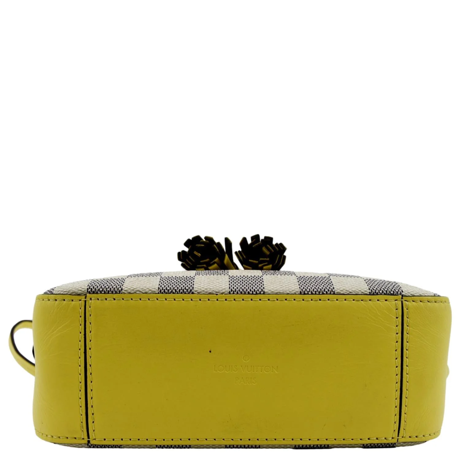 LOUIS VUITTON Saintonge Damier Azur Crossbody Bag White - Image 9