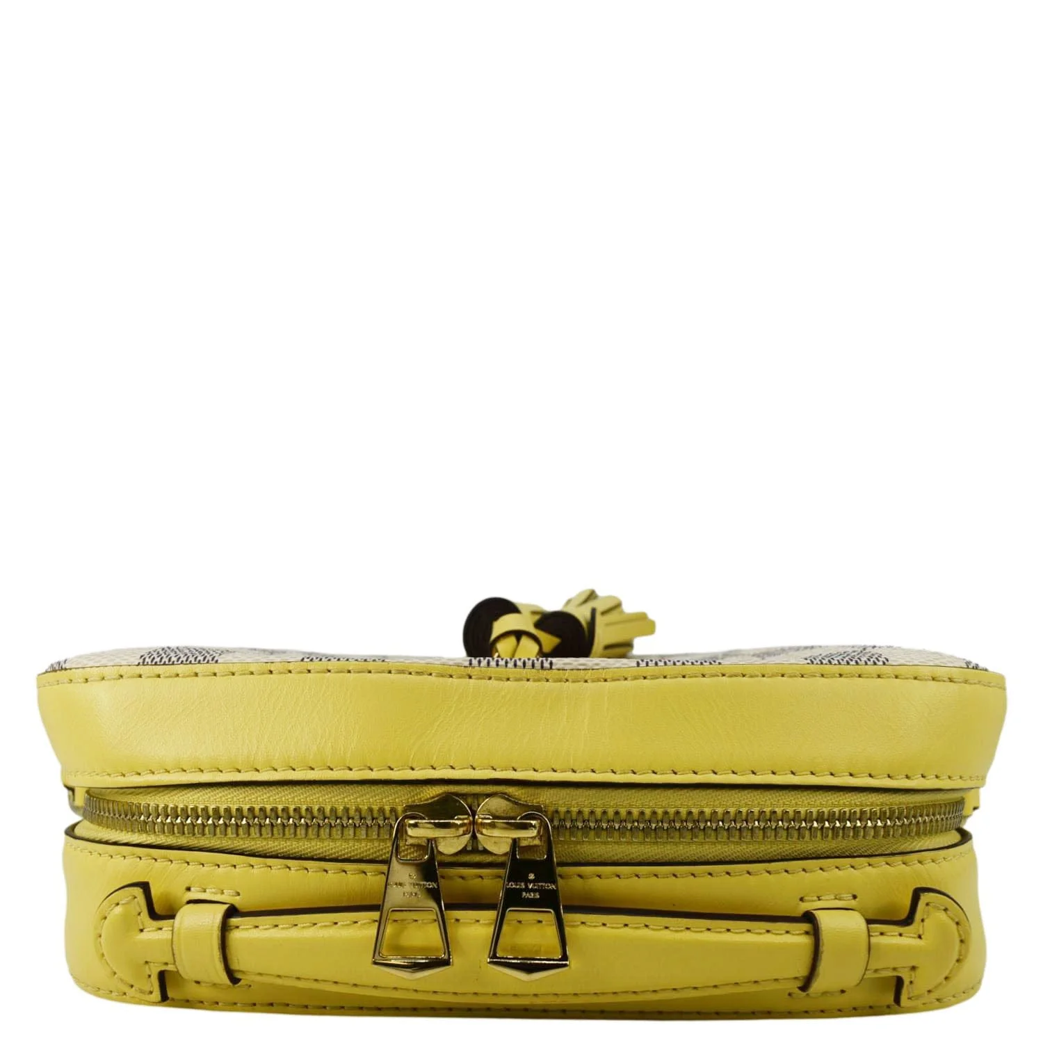 LOUIS VUITTON Saintonge Damier Azur Crossbody Bag White - Image 6