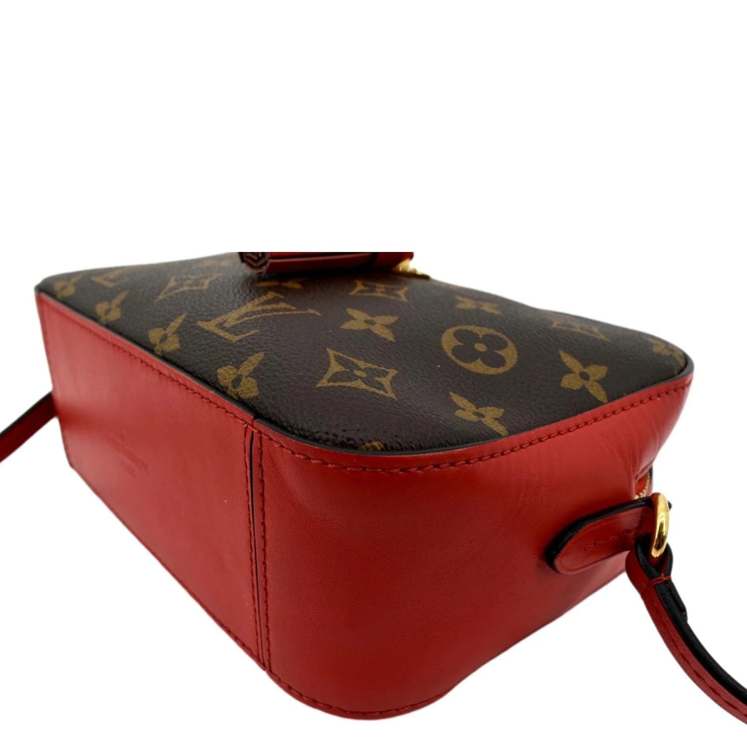LOUIS VUITTON Saintonge Monogram Canvas Crossbody Bag Freesia - Image 8