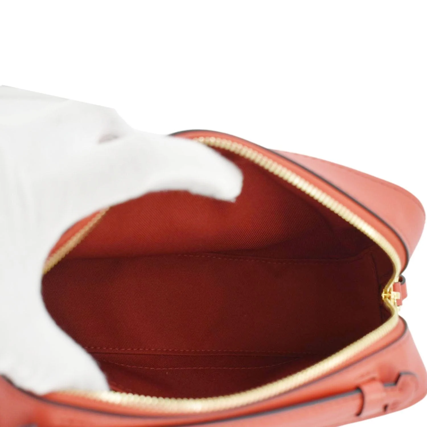 LOUIS VUITTON Saintonge Monogram Canvas Crossbody Bag Coquelicot - Image 13
