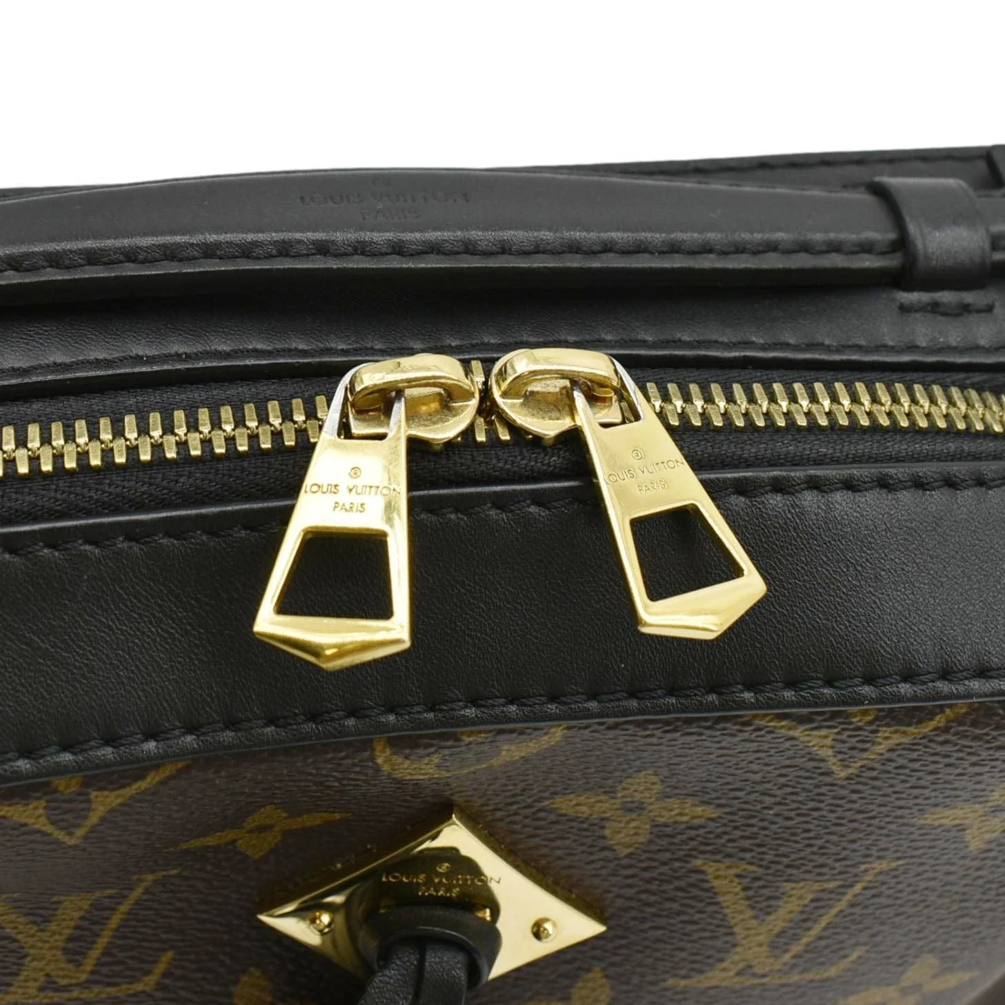 LOUIS VUITTON Saintonge Monogram Canvas Shoulder Bag Noir Black - Image 10