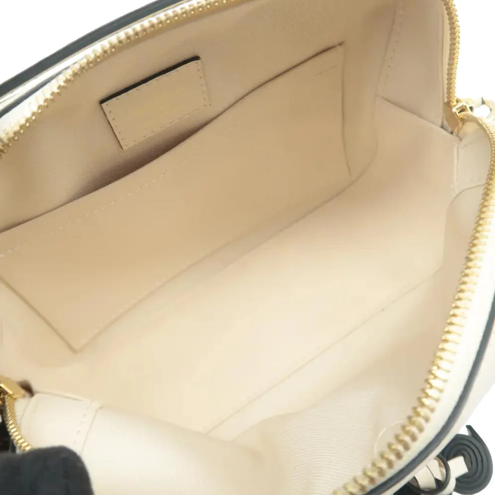 LOUIS VUITTON Saintonge Monogram Canvas Shoulder Bag Cream - Image 9