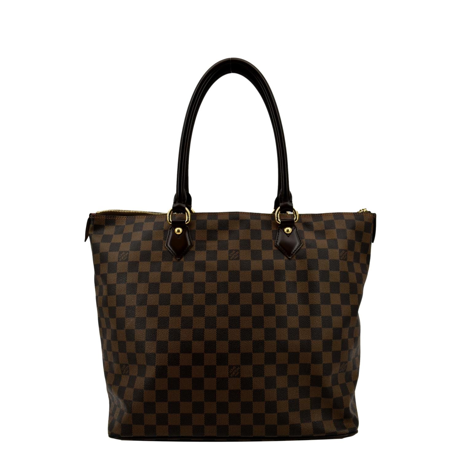LOUIS VUITTON Saleya GM Damier Ebene Shoulder Bag Brown - Image 3