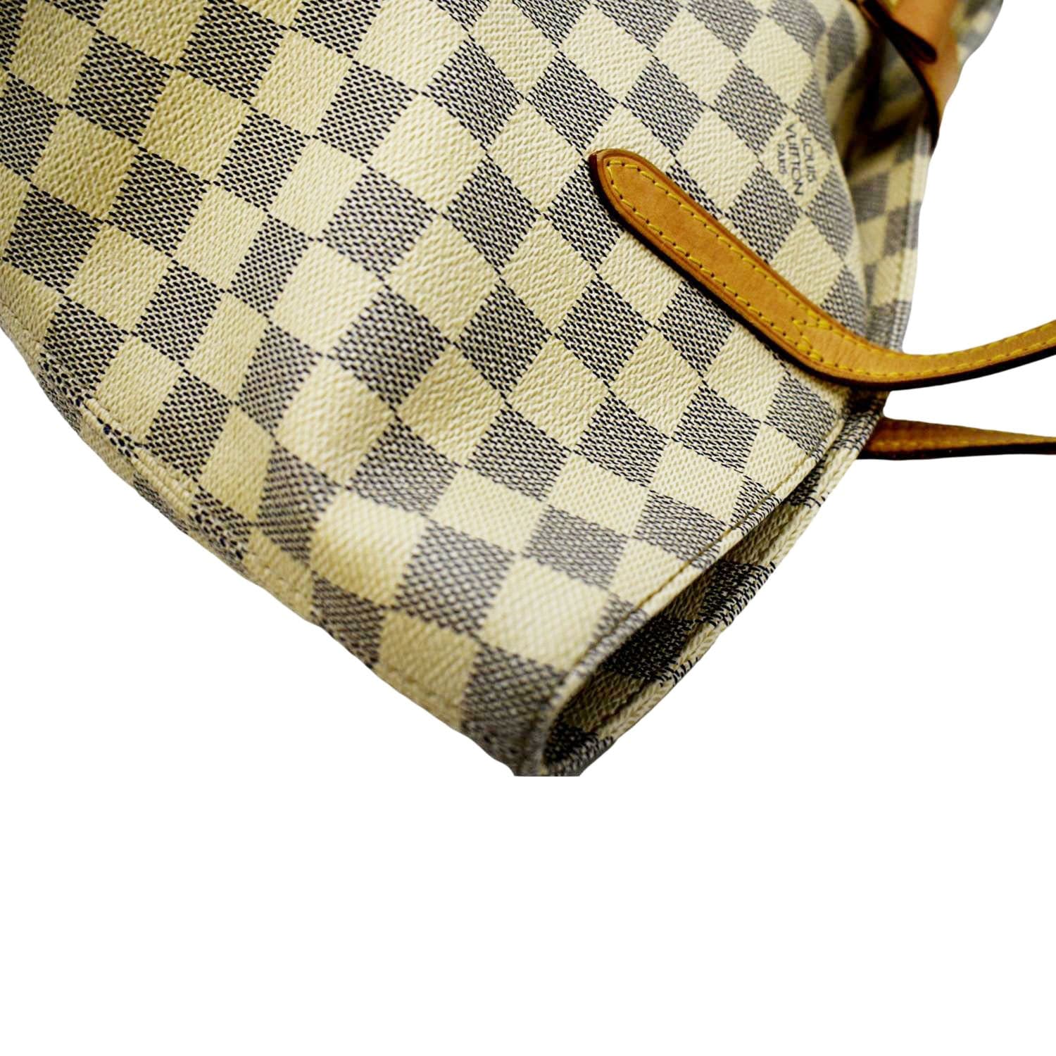 LOUIS VUITTON Salina PM Damier Azur Shoulder Bag White - Image 5