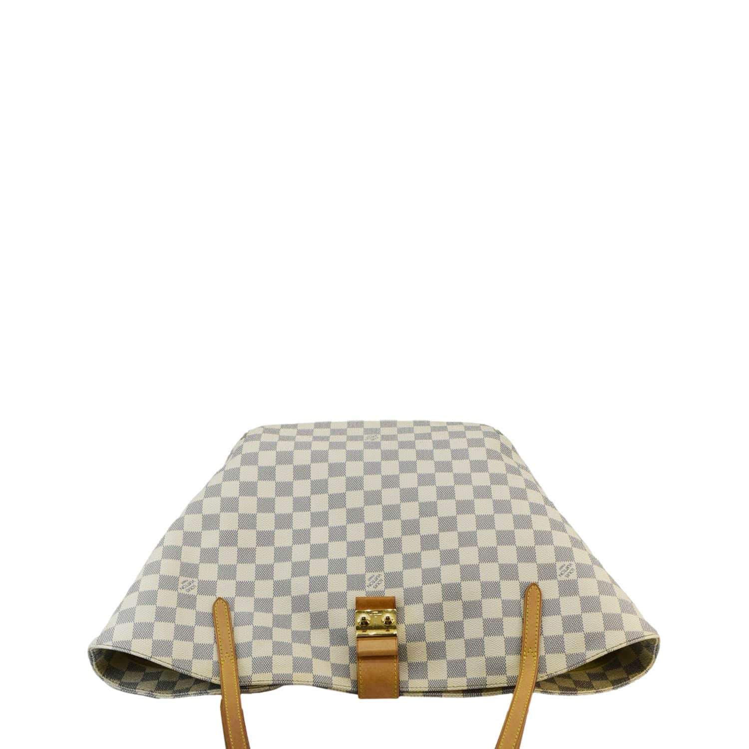 LOUIS VUITTON Salina PM Damier Azur Shoulder Bag White - Image 5