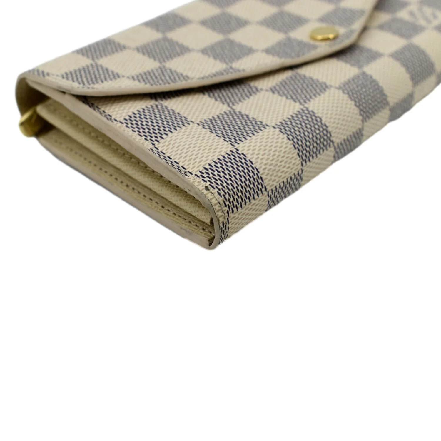 LOUIS VUITTON Damier Azur Sarah Wallet White - Image 5