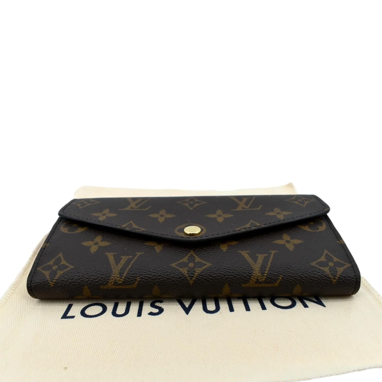 LOUIS VUITTON Sarah Monogram Canvas Wallet Brown - Image 8