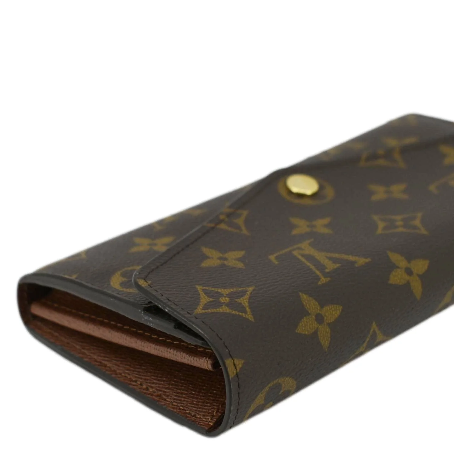 LOUIS VUITTON Sarah Monogram Canvas Wallet Brown - Image 8