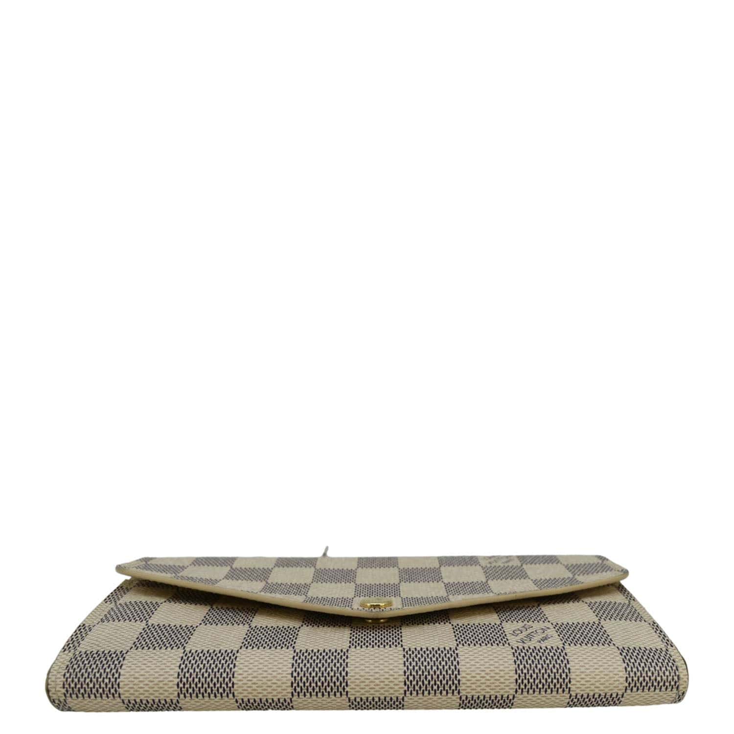 LOUIS VUITTON Sarah Damier Azur Wallet White - Image 9