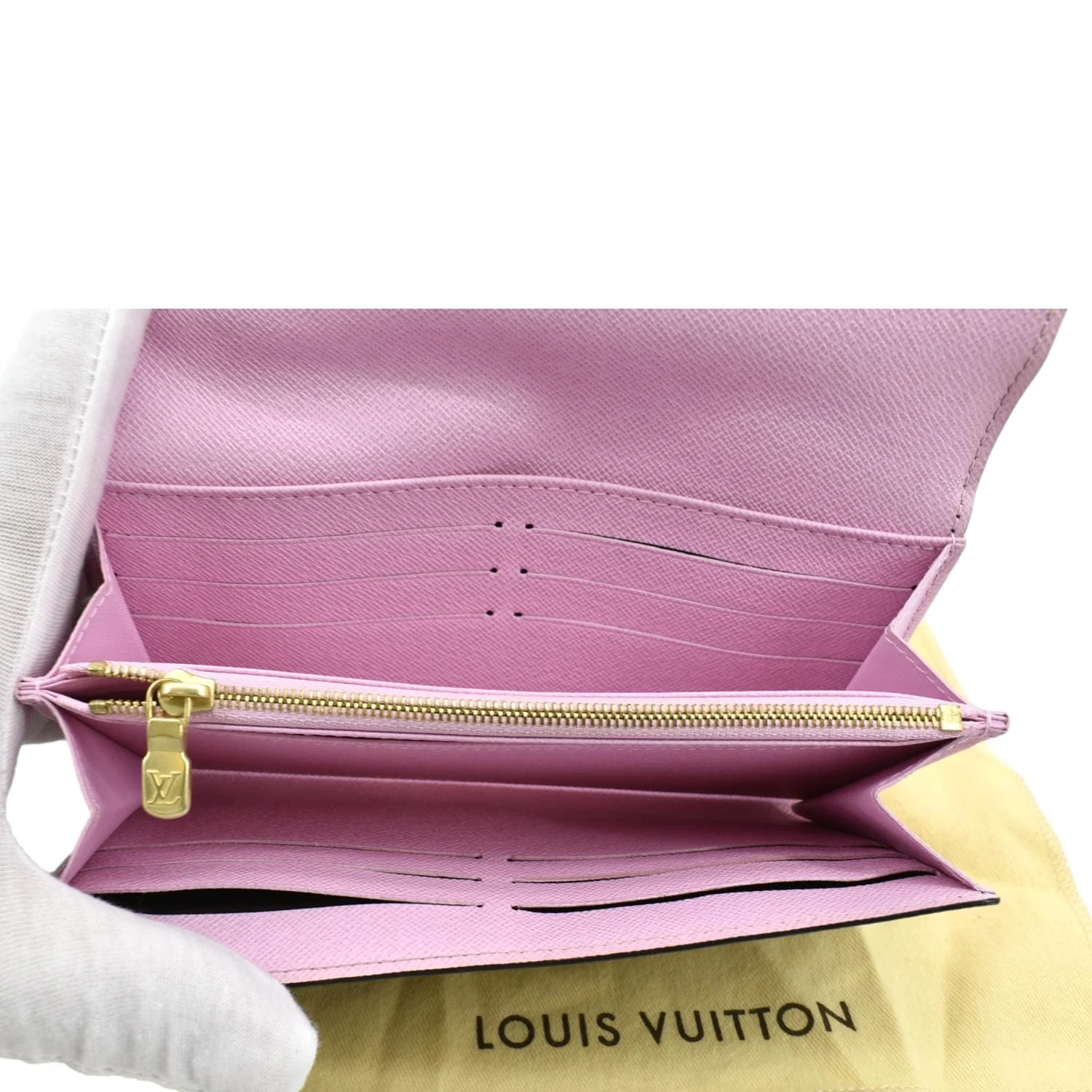 LOUIS VUITTON Sarah Evasion Monogram Canvas Wallet Brown - Image 11