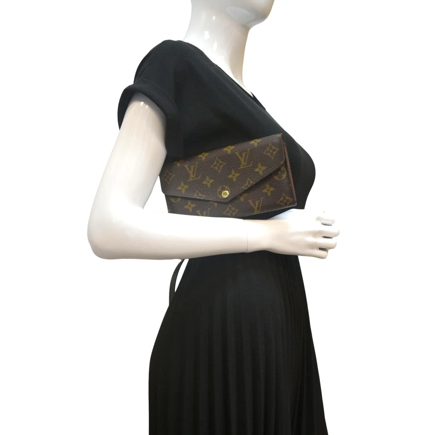 LOUIS VUITTON Sarah Monogram Canvas Wallet Brown - Image 2
