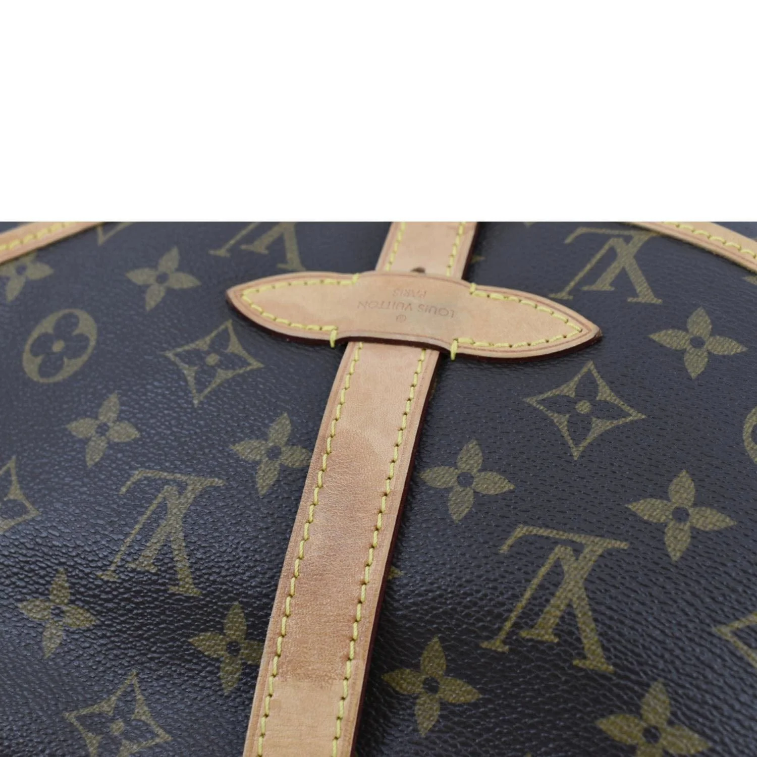 LOUIS VUITTON Saumur 30 Monogram Canvas Crossbody Bag Brown - Image 10