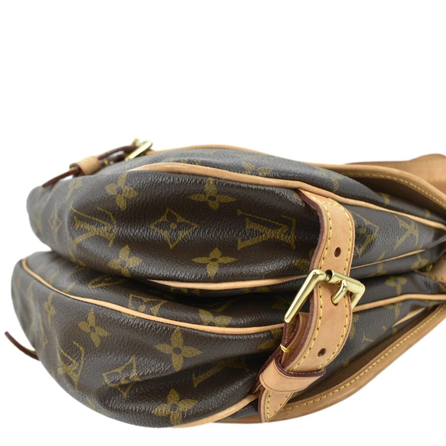 LOUIS VUITTON Saumur 30 Monogram Canvas Crossbody Bag Brown - Image 6
