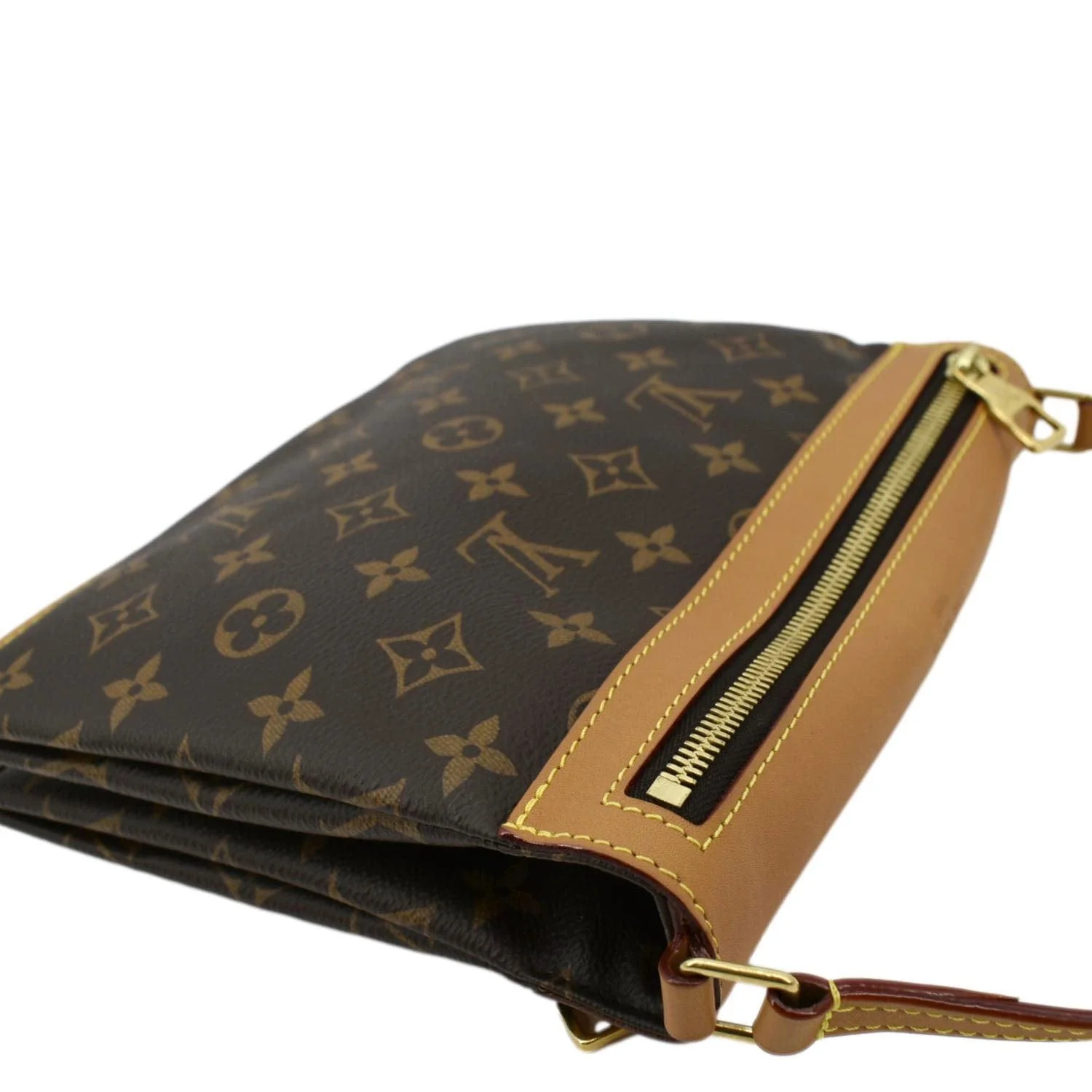LOUIS VUITTON Saumur PM Monogram Canvas Crossbody Bag Brown - Image 5