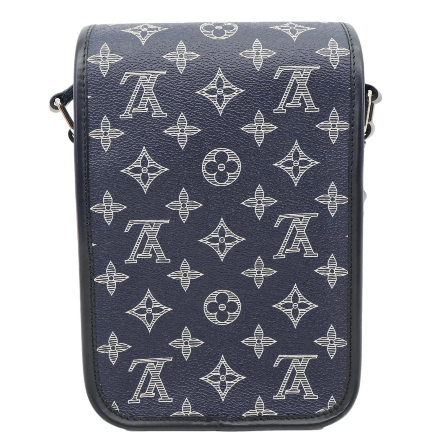 LOUIS VUITTON Chapman BB Monogram Savanna Elephant Canvas Messenger Bag Blue - Image 5