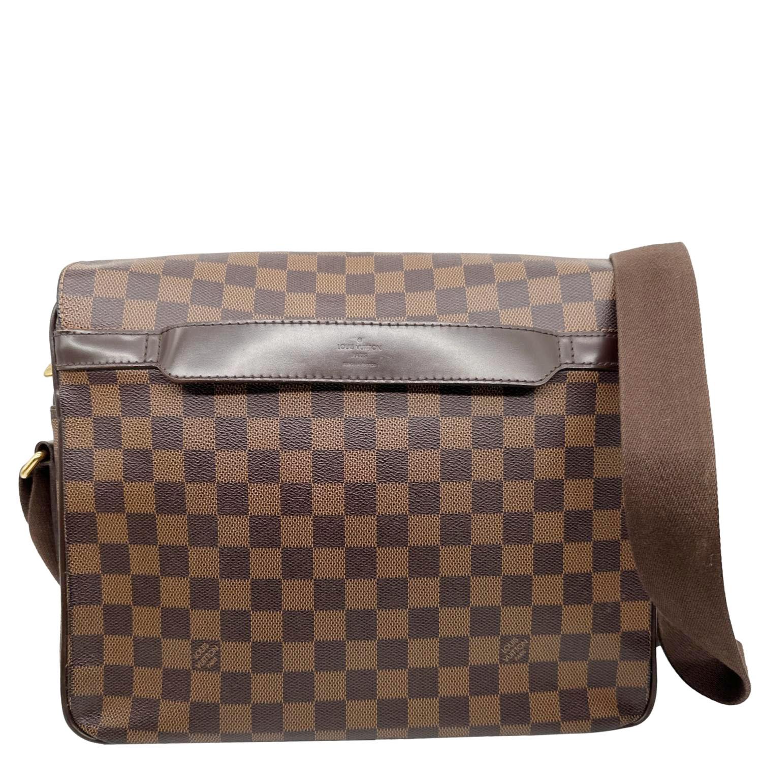 LOUIS VUITTON Shelton MM Damier Ebene Messenger Bag Brown - Image 3