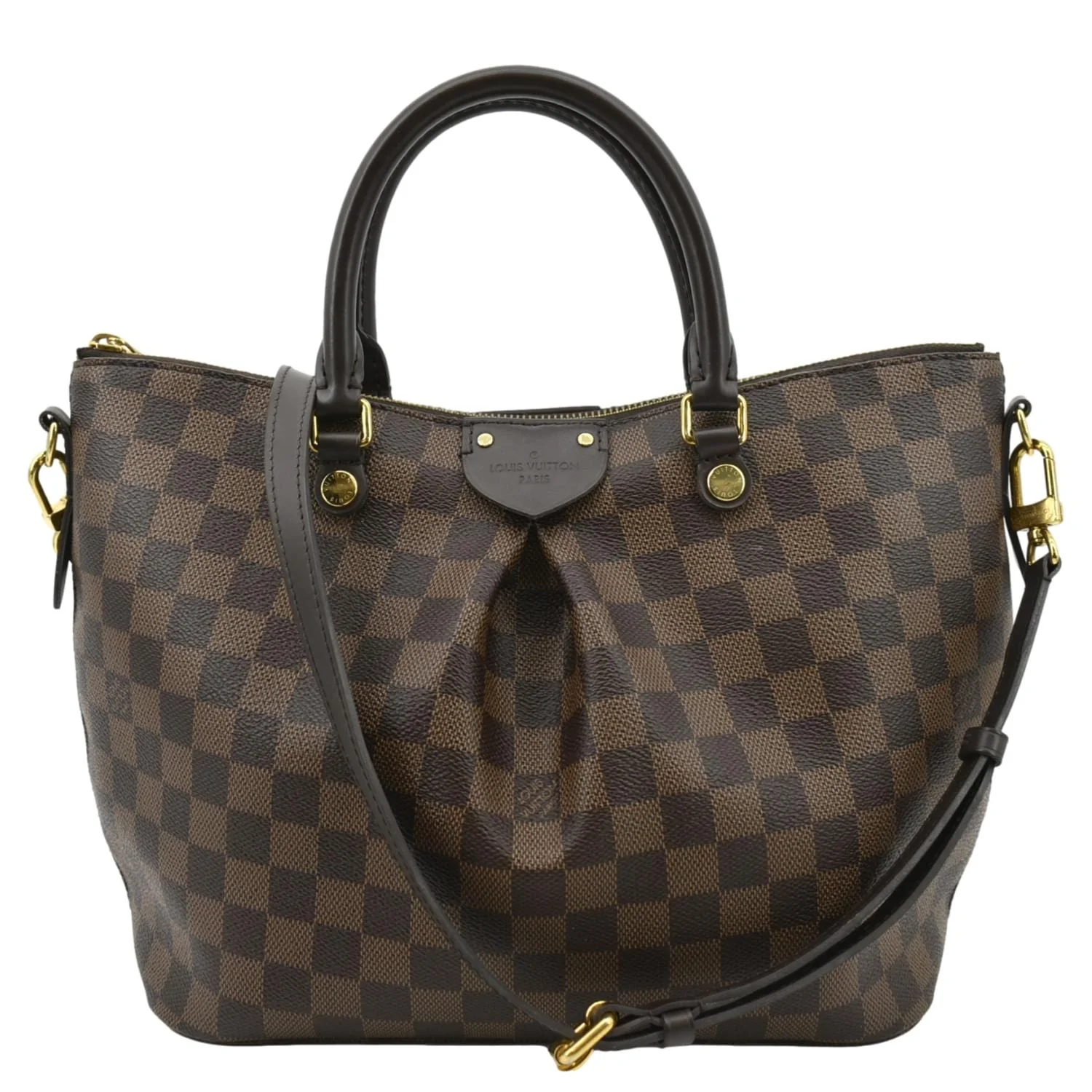 LOUIS VUITTON Siena PM Damier Ebene Shoulder Bag Brown - Image 3