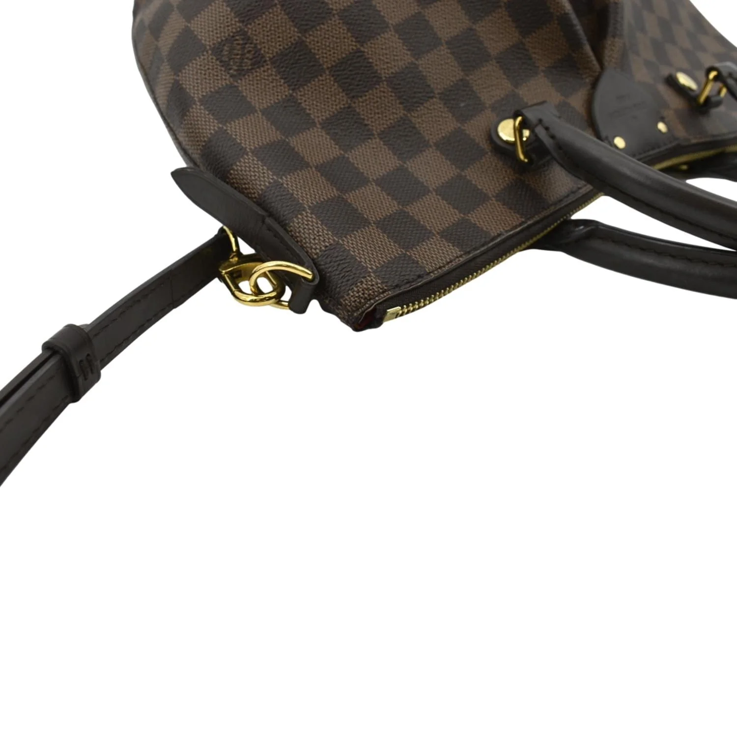 LOUIS VUITTON Siena PM Damier Ebene Shoulder Bag Brown - Image 6