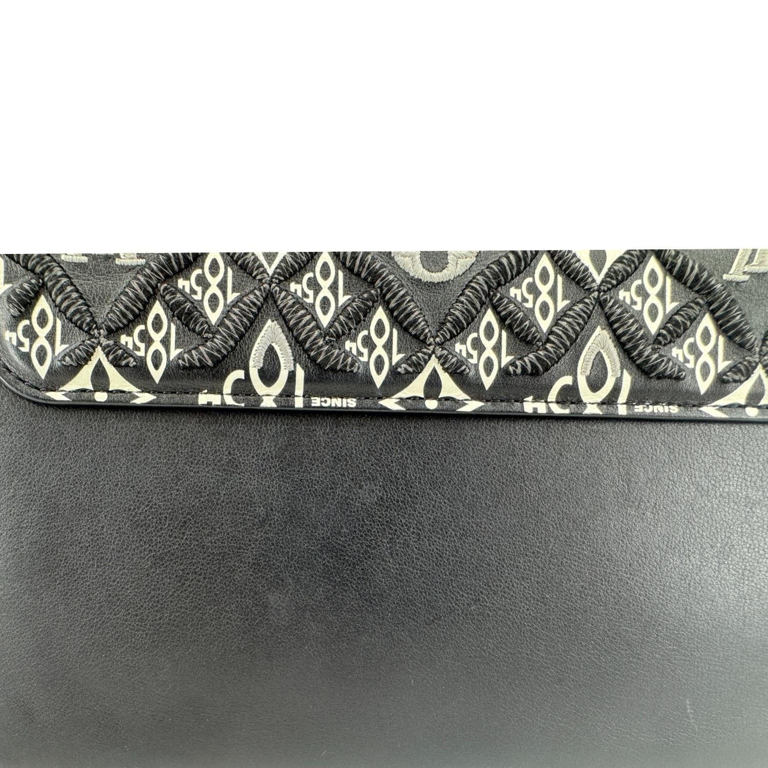 LOUIS VUITTON Metis Pochette Jacquard Since 1854 Leather Top Handle Satchel Bag Black - Image 16
