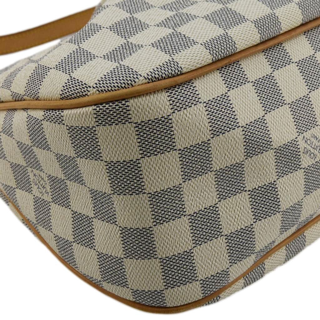 LOUIS VUITTON Siracusa MM Damier Azur Shoulder Bag White - Image 8